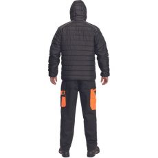 Pánská zateplená bunda MAX VIVO LIGHT Cerva černá/oranžová