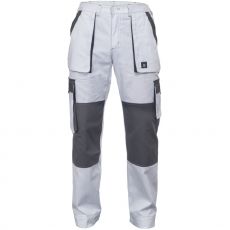 Pánské pracovní kalhoty MAX SUMMER Cerva bílá/šedá