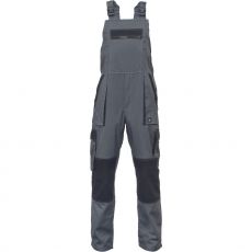 Pánské pracovní kalhoty s laclem MAX SUMMER Cerva antracit/černá