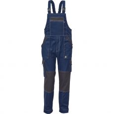 Pánské pracovní kalhoty s laclem MAX SUMMER Cerva navy/antracit