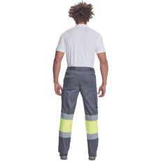Pánské pracovní kalhoty BILBAO Cerva šedá/žlutá