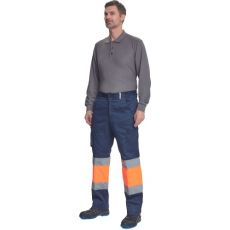 Pánské pracovní kalhoty BILBAO Cerva navy/oranžová