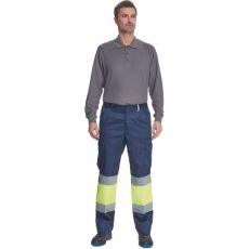 Pánské pracovní kalhoty BILBAO Cerva navy/žlutá