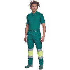Pánské pracovní kalhoty BILBAO Cerva zelená/žlutá