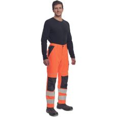 Pánské HI-VIS pracovní kalhoty MAX VIVO HV Cerva oranžová