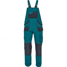 Pánské pracovní kalhoty s laclem HANS Fridrich & Fridrich zelená/antracit