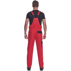 Pánské pracovní kalhoty s laclem MAX NEO Cerva červená