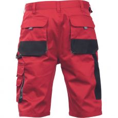 Pánské pracovní šortky CARL BE-01-009 Fridrich & Fridrich červená/černá