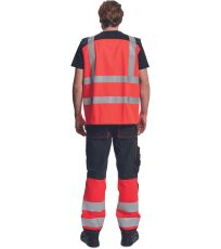 Pracovní vesta HI-VIS KNOXFIELD HVPS Cerva červená