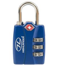 Zámek ALERT COMBINATION LOCK Highlander modrá