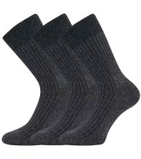 Unisex slabé ponožky - 3 páry Hempix VoXX® antracit