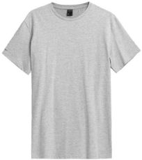 Pánské tričko HOZ21-TSM613 Outhorn warm light grey melange