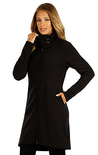 Dámská dlouhá fleece mikina 7F264 LITEX černá