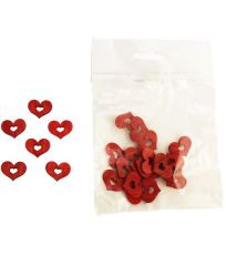 Dekorační srdíčka 2cm 24ks D0654 MOREX