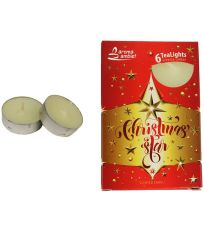 Svíčka čajová CHRISTMAS STAR GOLD 6ks MSC-TL1031 MOREX