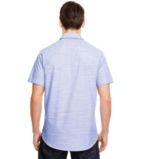 Pánská košile s krátkým rukávem BU9247 Burnside Blue -White Heather