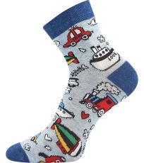 Dětské trendy ponožky - 3 páry Dedotik Lonka mix kluk