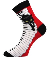 Dámské vzorované ponožky - 3 páry Xantipa 48 Boma kočky