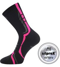 Unisex sportovní ponožky Thorx VoXX® černá / růžová