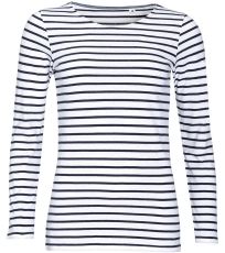 Dámské triko dlouhý rukáv MARINE WOMEN SOĽS White / Navy