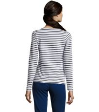 Dámské triko dlouhý rukáv MARINE WOMEN SOĽS White / Navy