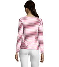 Dámské triko dlouhý rukáv MARINE WOMEN SOĽS White / Red