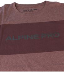 Pánské triko s krátkým rukávem ZEBARO ALPINE PRO rum raisin