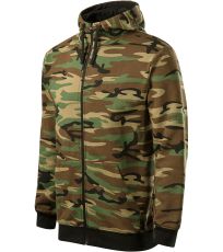 Pánská mikina Camo Zipper Malfini camouflage brown