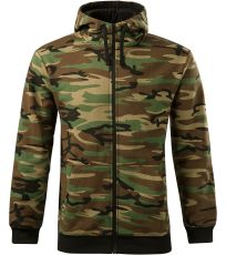 Pánská mikina Camo Zipper Malfini camouflage brown