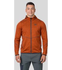 Pánská sportovní mikina DAMAR HOODY HANNAH burnt orange mel