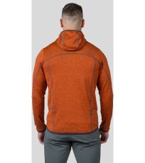 Pánská sportovní mikina DAMAR HOODY HANNAH burnt orange mel