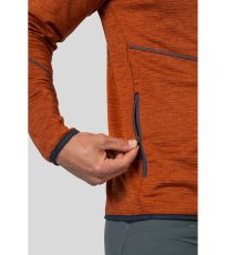 Pánská sportovní mikina DAMAR HOODY HANNAH burnt orange mel