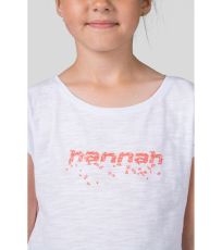 Dívčí bavlněné tričko KAIA JR HANNAH white (pink)