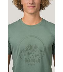 Pánské bavlněné tričko RAVI HANNAH oil green