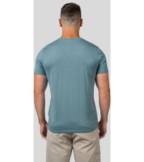 Pánské bavlněné tričko RAVI HANNAH smoke blue