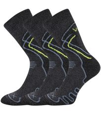 Unisex trekingové ponožky - 3 páry Limit III VoXX® antracit