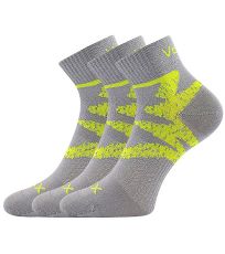 Unisex sportovní ponožky - 3 páry Franz 05 VoXX® světle šedá