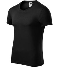 Pánské triko Slim fit V-NECK Malfini černá