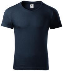 Pánské triko Slim fit V-NECK Malfini námořní modrá