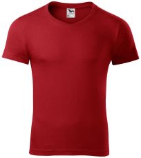 Pánské triko Slim fit V-NECK Malfini červená