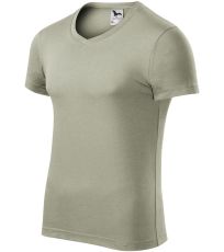 Pánské triko Slim fit V-NECK Malfini světlá khaki