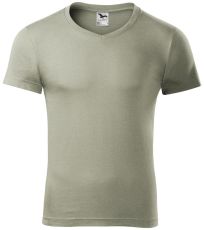 Pánské triko Slim fit V-NECK Malfini světlá khaki