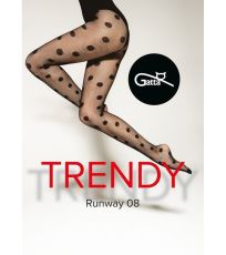 Dámské vzorované síťované punčochy RUNWAY 08 Gatta 