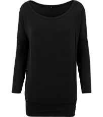 Dámské triko s dlouhým rukávem BY041 Build Your Brand Black
