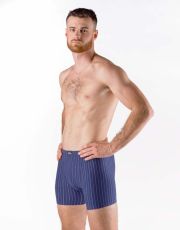 Pánské boxerky s delší nohavičkou 74167P GINA Lékořice-atlantic