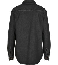Pánská riflová košile BY152 Build Your Brand Black Washed