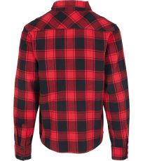 Pánská košili 4002 Build Your Brand Red-Black