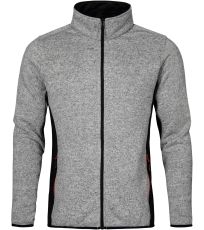 Pánská pletená fleecová bunda E7700 Promodoro Heather Grey