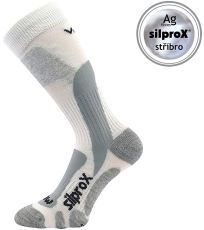 Unisex vysoké outdoorové ponožky Ero VoXX® bílá