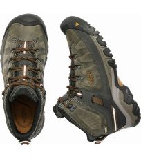 Pánská vysoká treková obuv TARGHEE III MID WP M KEEN black olive/golden brown